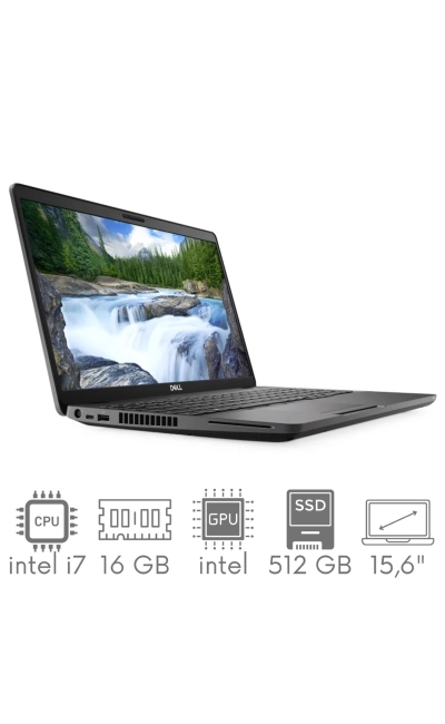 Dell Latitude 5500 i7-8665u 16GB 512GB SSD 15,6" FHD 1920x1080 WiFi BT Kam Win11Pro GW12mc
