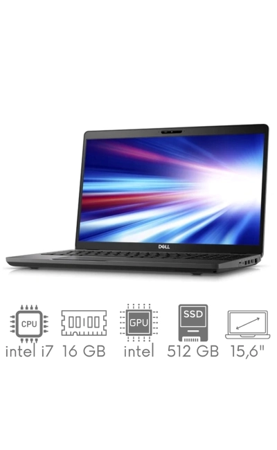 Dell Latitude 5500 i7-8665U 16GB 512GB SSD 15,6" FHD 1920x1080 WiFi BT Kam Win11Pro GW12mc