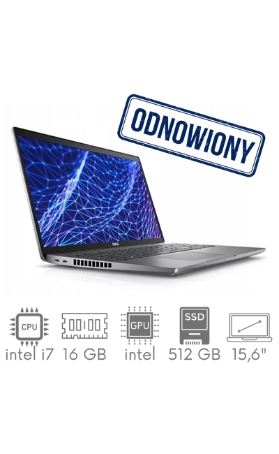 Dell Latitude 5520 i7-1185G7 16GB 512GB SSD 15,6" FHD 1920x1080 matt Intel IRIS Xe WiFi BT Kam Win11pro klaw.PL GW12mc