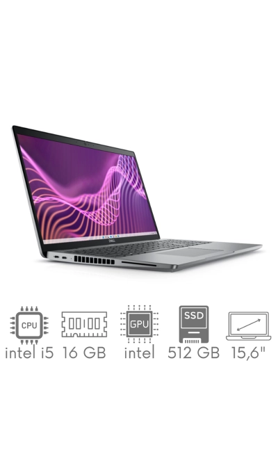 DELL Latitude 5540 i5-1345U 16GB 512SSD 15,6 FHD 1920x1080 IPS WiFi BT KAM Win11Pro gw12mc
