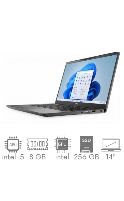 Dell Latitude 7400 i5-8365U 8GB 256SSD 14" FHD 1920x1080 WiFi BT Kam Win11Pro GW12mc
