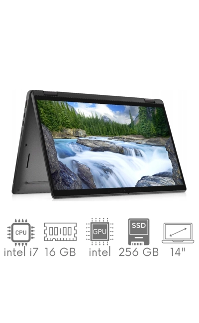 2w1 Dell Latitude 7410 i7-10610U 16GB 256SSD 14" FHD 1920x1080 X360 WiFi BT Kam win11pro GW12mc