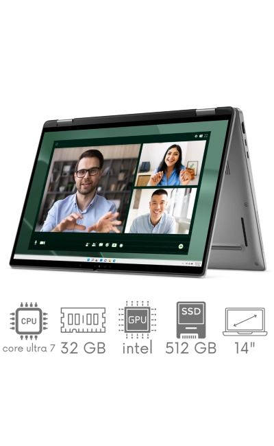 2w1 Dell Latitude 7450 Ultra 7 165U 32GB 512SSD 14'' FHD+ 1920x1200 x360 WiFi BT Kam Win11Pro GW12mc