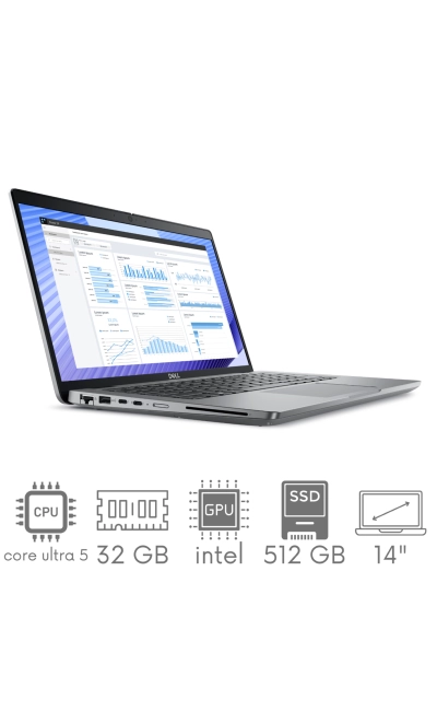 Stacja Robocza Dell Precision 3490 Core Ultra 5 135H 32GB 512GB SSD 14" FHD 1920x1080 WiFi BT Kam Win11Pro GW12mc
