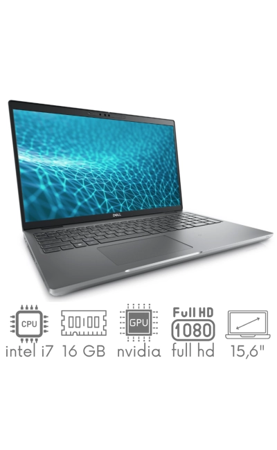 Dell Precision 3560 i7-1185G7 16GB 512 SSD 15,6" FHD 1920x1080 Nvidia T500 2GB WiFi BT KAM Win11pro gw12mc