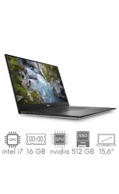 Stacja Graficzno-Robocza Dell Precision 5540 i7-9850H 16GB 512 SSD 15,6" FHD 1920x1080 QUADRO T1000 4GB WiFi BT Kam Win11Pro Gw12mc