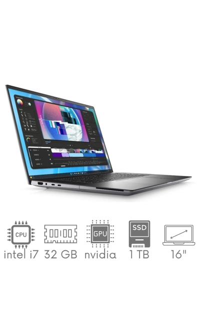 Stacja Graficzno-Robocza DELL Precision 5680 i7-13800H 32GB 1TB SSD 16" FHD+ 1920x1200 RTX A1000 6GB WiFi BT KAM Win11Pro Gw12Mc