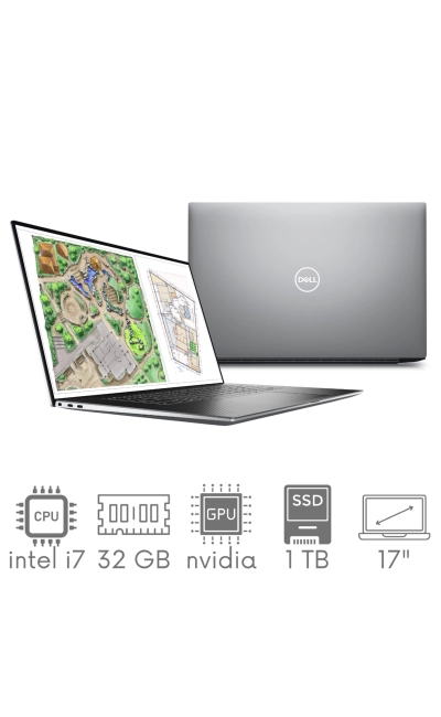 DELL Precision 5760 i7-11850H 32GB 1TB SSD 17" FHD+ 1920x1200 NVIDIA RTX A3000 6GB Kam WiFi BT Win11Pro gw12mc