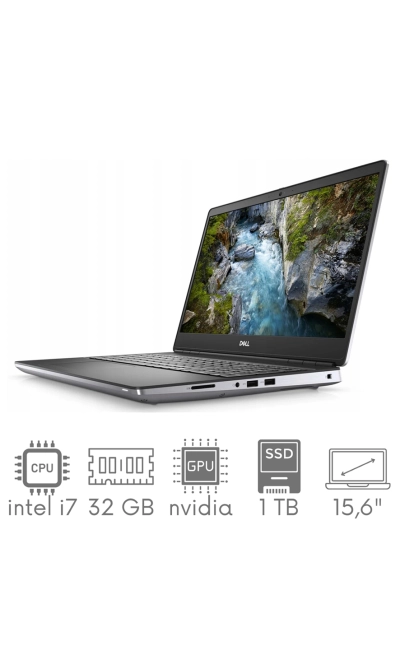 Stacja Graficzno-Robocza Dell Precision 7560 i7-11850H 32GB 1TB SSD 15,6" FHD 1920x1080 T1200 4GB KAM WiFi BT W11Pro gw12mc