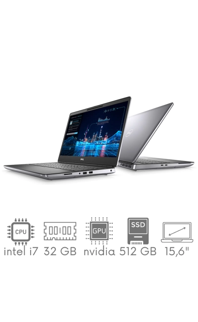 Stacja Graficzno-Robocza Dell Precision 7560 i7-11800H 32GB 512 SSD 15,6" FHD 1920x1080 T1200 4GB KAM WiFi BT W11Pro gw12mc