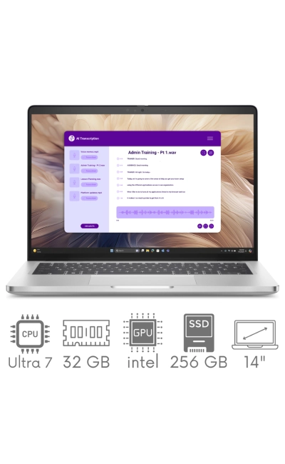 Dell Pro 14 Plus PB14250 Ultra 7 265U 32GB 256SSD 14" FHD+ 1920x1200 WiFi BT Kam Win11Pro Gw12mc