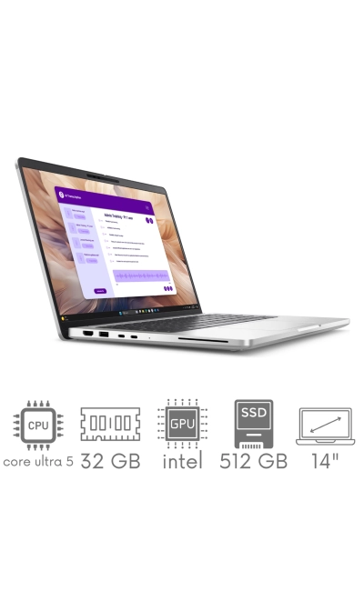 Dell Pro 14 Plus PB14250 Ultra 5 238V 32GB 512SSD 14" FHD+ 1920x1200 WiFi BT Kam Win11Pro Gw12mc