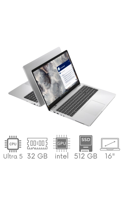 Dell Pro 16 Plus PB16250 Ultra 5 238V 32GB 512SSD 16" FHD+ 1920x1200 WiFi BT Win11Pro Gw12mc