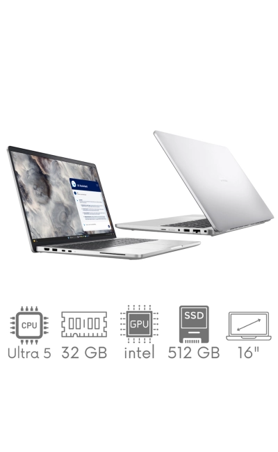 Dell Pro 16 Plus PB16250 Ultra 5 238V 32GB 512SSD 16" FHD+ 1920x1200 WiFi BT Win11Pro Gw12mc