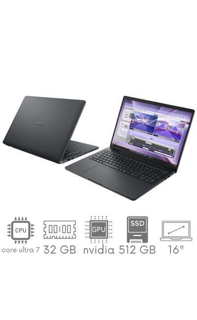 Dell Pro Max 16 MC16250 Ultra 7 265H 32GB 512 SSD 16" FHD+ 1920x1200 RTX Pro 2000 8GB WiFi BT KAM Win11Pro Gw12mc