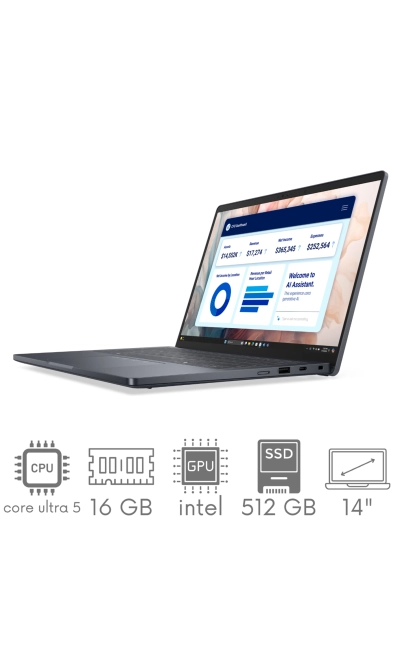 Dell Pro 14 Premium PA14250 Ultra 5 236V 16GB 512SSD 14" FHD+ 1920x1200 WiFi BT Kam Win11Pro Gw12mc