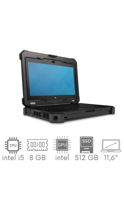 Pancerny DELL Latitude RUGGED 7214 i5-6300U 8GB 512SSD 11,6" FHD 1920x1080 WiFi Win10pro Gw12mc