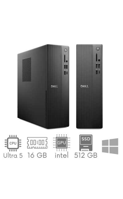 Komputer PC SFF Dell Slim ECS1250 Ultra 5 225 16GB 512 SSD WIFI BT Win11PRO GW12mc
