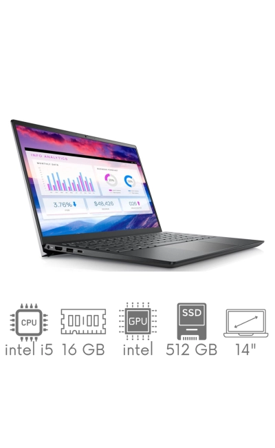 Dell Vostro 5410 i5-11300H 16GB 512SSD 14" FHD 1920x1080 matt Kam WiFi BT Win11Pro gw12mc