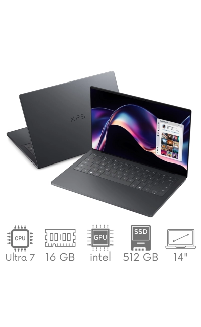 Dell XPS 14 (2026) DA14260 Ultra 7 355 16GB 512 SSD 14" FHD+ 2K 1920x1200 120Hz WiFi BT Kam Win11 Pro PL Gw12mc