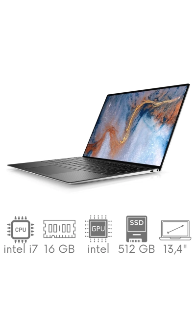 Dell XPS 9300 i7-1065G7 16GB 512GB SSD 13,4" FHD+ 1920x1200 Dotyk WiFi BT Kam Win11 PL Gw12mc