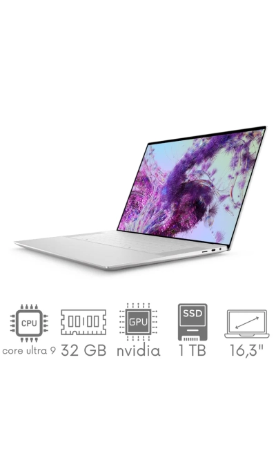 Dell XPS 16 9640 Ultra 9 185H 32GB 1TB SSD 16,3" 4K UHD+ OLED 90Hz RTX4070 8GB WiFi BT Kam Win11 PL Gw12mc