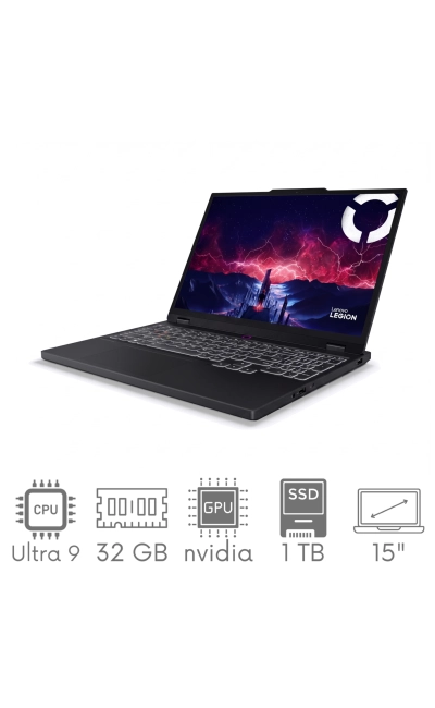 Lenovo Legion 5 Gen 10 15IAX10 Ultra 9 275HX 32GB 1TB SSD 15" WQXGA 2560x1600 165Hz OLED Geforce RTX 5070 8GB WiFi BT Kam Win11 GW12mc