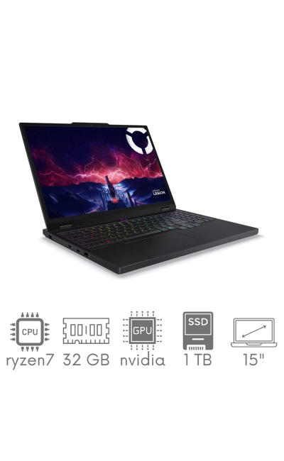 Lenovo Legion 5 Gen 10 15AKP10 Ryzen AI 7 350 32GB 1TB SSD 15" WQXGA 2560x1600 165Hz OLED Geforce RTX 5070 8GB WiFi BT Kam Win11 GW12mc