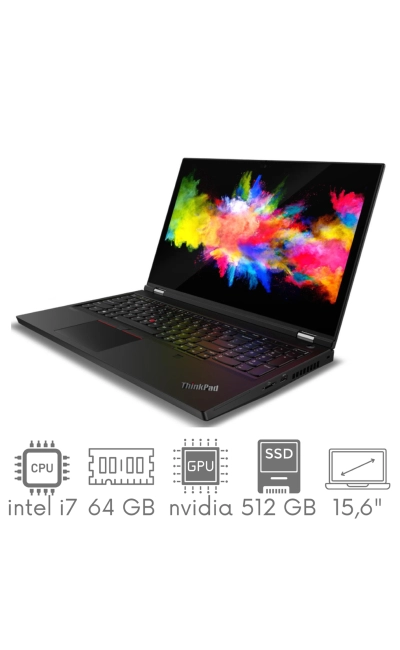 Stacja Graficzno-Robocza Lenovo ThinkPad P15 G2 i7-11850H 64GB 512 SSD 15,6'' FHD 1920x1080 RTX A5000 16GB WiFi BT Kam Win11Pro GW12mc
