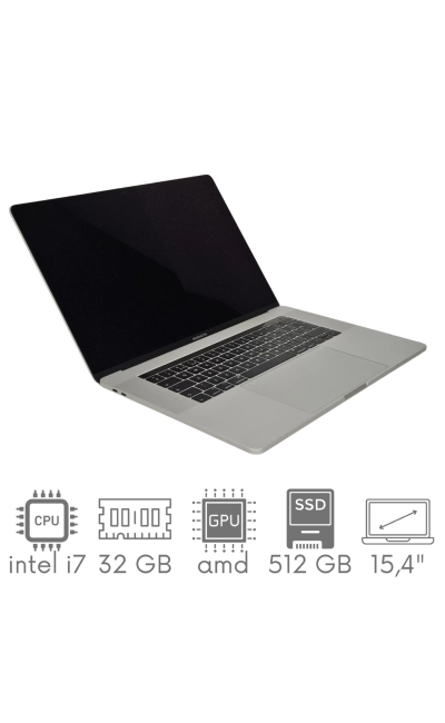 Apple MacBook Pro A1990 i7-9750H 32GB 512 SSD 15,4" Retina 2880x1800 Radeon Pro 560X 4GB WiFi BT Kam OS Sequoia PL Gw12mc