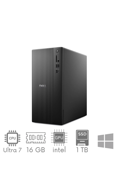 Komputer PC Dell Tower ECT1250 Ultra 7 265 16GB 1TB SSD Wi-Fi BT Win11PRO GW12mc