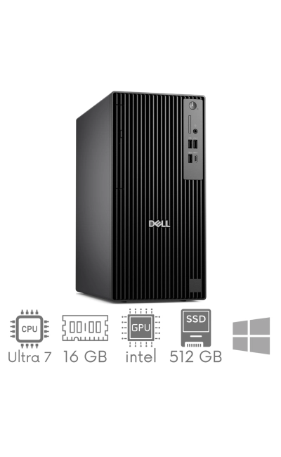 Komputer PC Dell Pro Tower Plus QBT1250 Ultra 7 265 16GB 512GB SSD WIN11PRO GW12mc