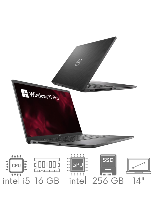 NOWY Carbon Dell Latitude 7430 i5-1245U 16GB 256SSD 14'' FHD 1920x1080 WiFi BT Kam Win11pro GW12mc
