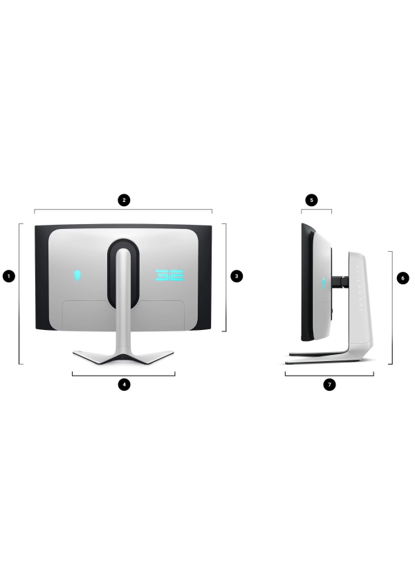 Dell Alienware AW3225QF - Zakrzywiony Gamingowy Monitor 32
