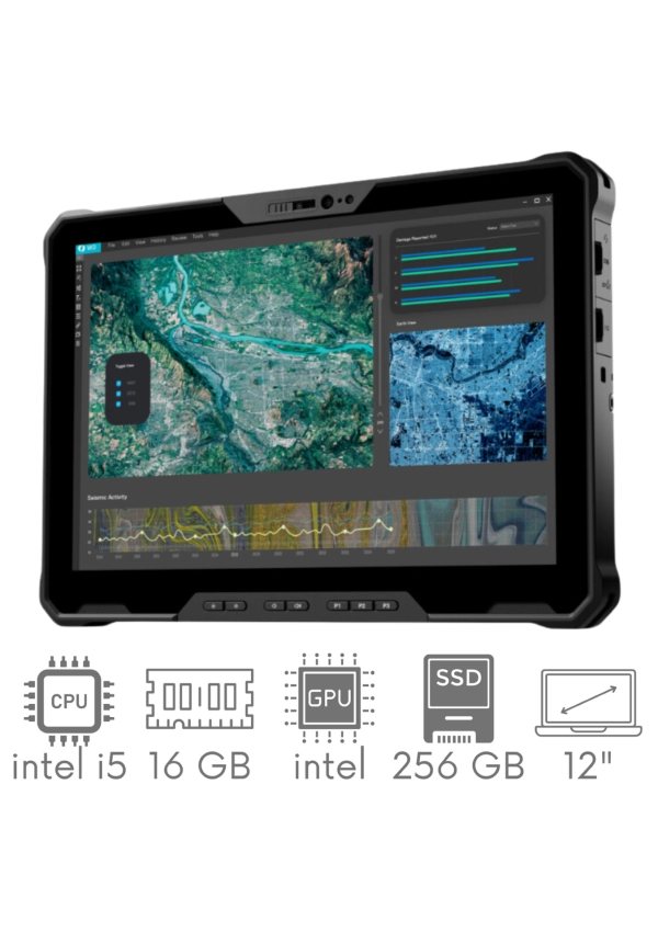 Tablet DELL Latitude 7230 Rugged Extreme i5-1240U 16GB 256SSD 12"  FHD+ 1920x1200 Mat Win11pro KAM WiFi BT Gw12mc
