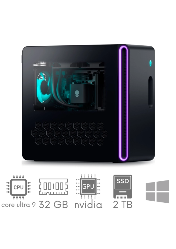 Komputer PC Dell Alienware Aurora ACT1250 Ultra 9 285K 32GB 2TB SSD RTX 5080 16GB WiFi BT Win11 GW12mc