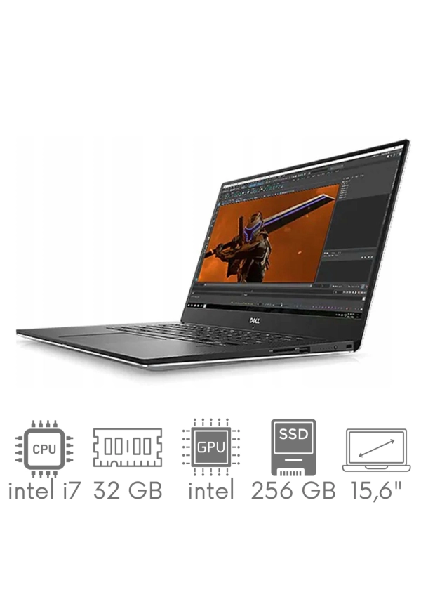 Stacja Robocza Dell Precision 5540 i7-9850H 32GB 256 SSD 15,6" FHD 1920x1080 WiFi BT Kam Win11Pro Gw12mc