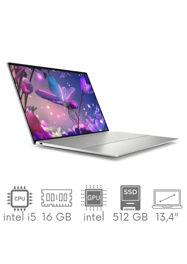 Bezramkowy aluminiowy ultrabook Dell XPS 9320 i5-1240P 16GB 512GB SSD 13,4" 4K+ 3840x2400 WiFi BT Kam Win11 PL Gw12mc