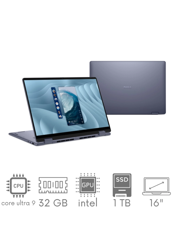 2w1 Dell 16 Plus DB06250 Ultra 9 288V 32GB 1TB SSD 16,0" QHD+ 2560x1600 90Hz Kam WiFi BT Win11 GW12MC