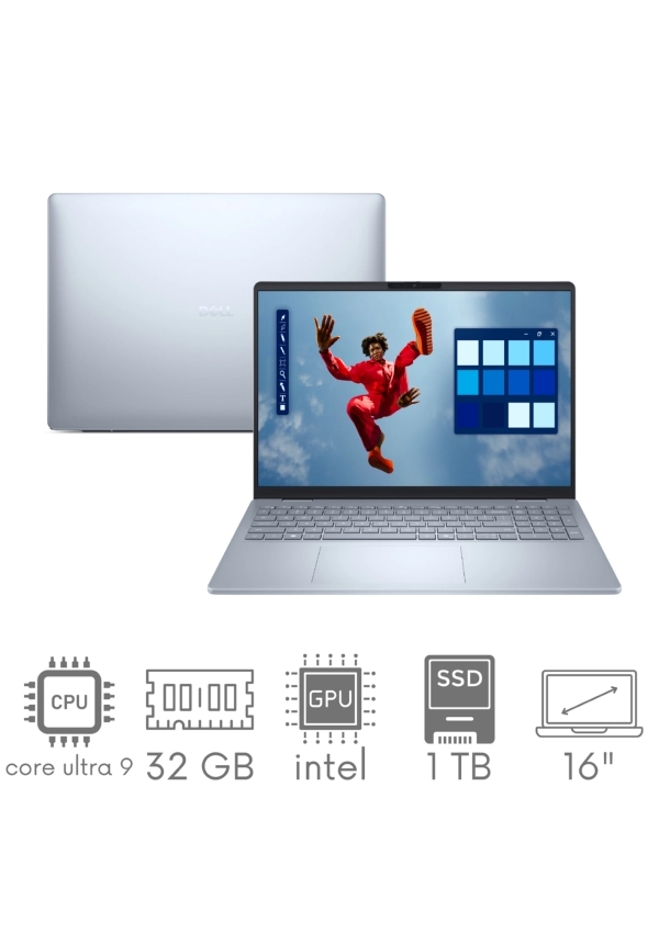 Dell 16 Plus DB16250 Ultra 9 288V 32GB 1TB SSD 16,0" QHD+ 2560x1600 90Hz Kam WiFi BT Win11 GW12MC