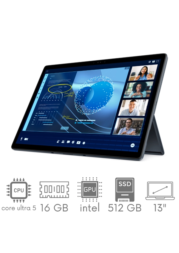 Tablet Dell Latitude 7350 Detachable Ultra 5 134U 16GB 512SSD 13"  QHD+ 3K 2880x1920 WiFi BT Kam Win11Pro GW12mc