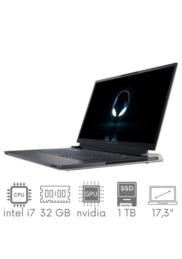 DELL Alienware X17 R1 i7-11800H 32GB 1TB SSD 17,3” FHD 1920x1080 360Hz GeForce RTX3070 8GB WiFi BT Kam Win11PL Gw12mc