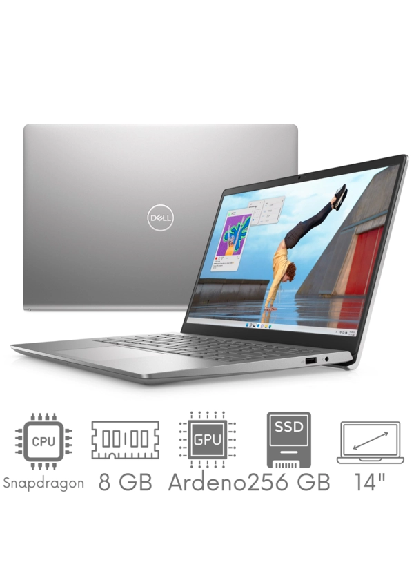 Dell Inspiron 3420 Snapdragon 8cx Gen 2 8GB 256GB SSD 14" FHD 1920x1080 Kam WiFi BT Win11 Gw12mc