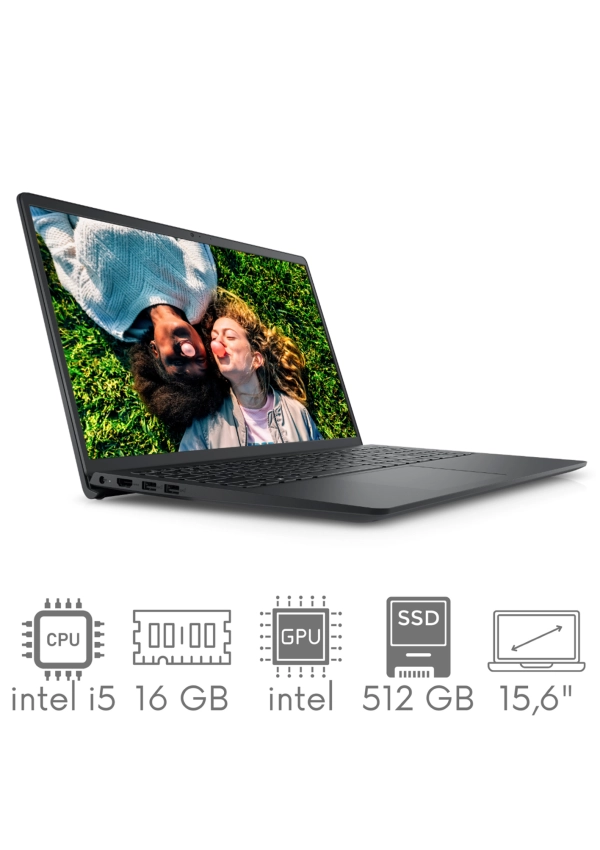 Dell Inspiron 3520 i5-1235U 16GB 512 SSD 15,6" FHD 1920x1080 120Hz Kam WiFi BT Win11 gw12mc