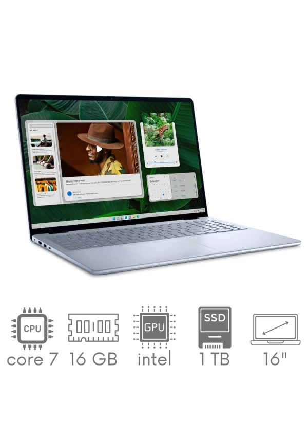 DELL Inspiron 5640 Core 7 150U 16GB 1TB SSD 16" FHD+ 1920x1200 Dotyk KAM WiFi BT WIN11 GW12mc