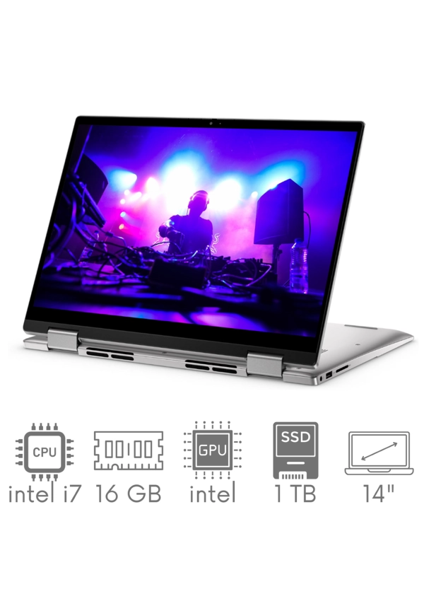 2w1 DELL Inspiron 7430 i7-1355u 16 1TB SSD 14" FHD+ 1920x1200 x360 KAM WiFi BT WIN11 GW12mc