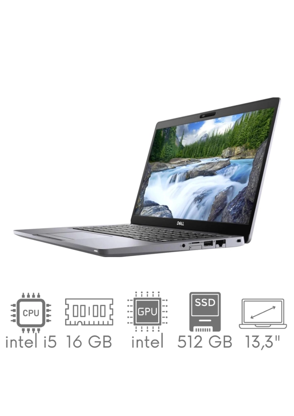 Dell Latitude 5310 i5-10310U 16GB 512SSD 13,3" FHD 1920x1080 Mat-Dotyk WiFi BT Kam Win11Pro Gw12mc