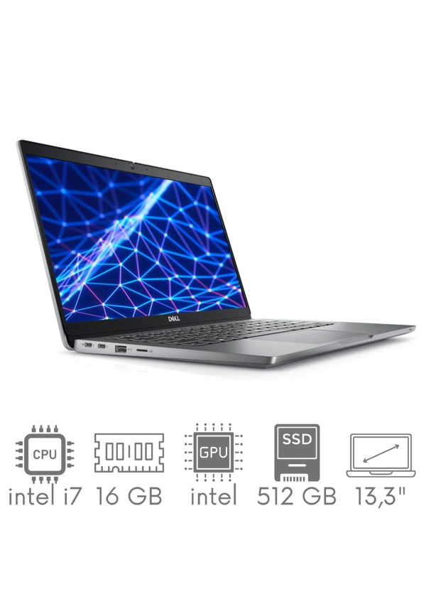 Dell Latitude 5330 i7-1265U 16GB 512SSD 13,3” FHD 1920x1080 KAM WiFi BT Win11pro Gw12mc