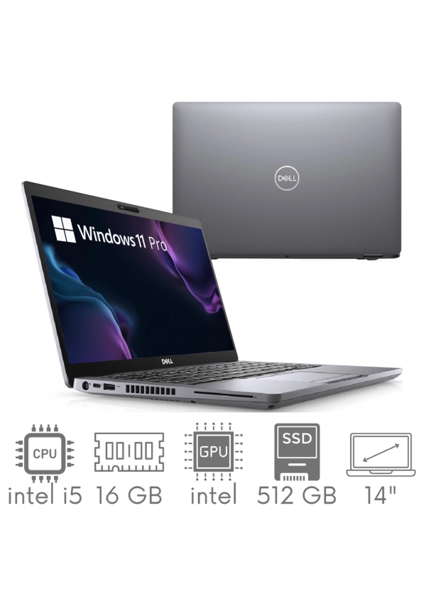 Dell Latitude 5410 i5-10210U 16GB 512SSD 14" FHD 1920x1080 WiFi BT Kam Win11Pro GW12mc