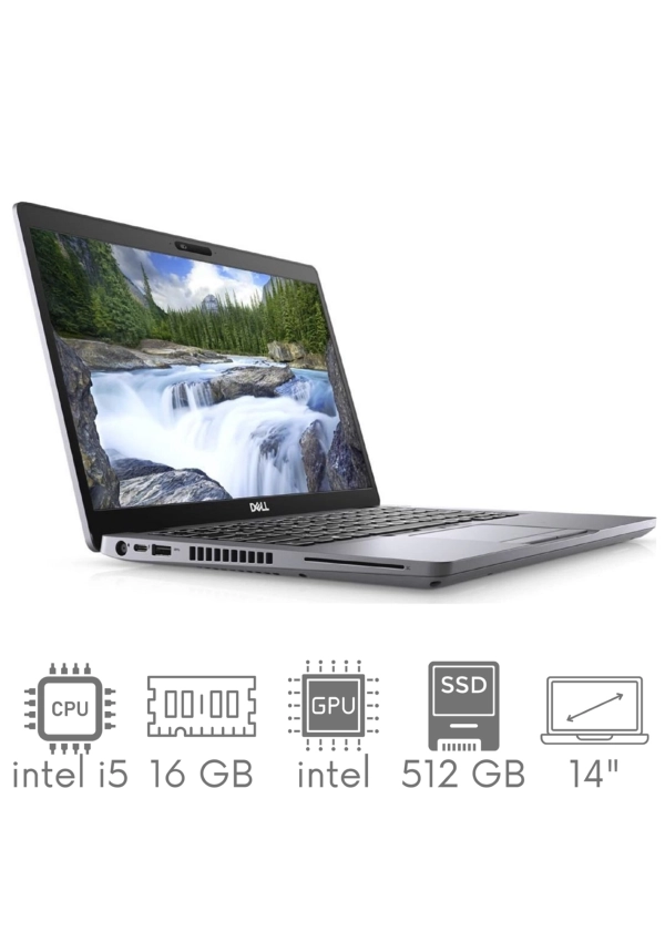 Dell Latitude 5411 i5-10400H 16GB 512 SSD 14" FHD 1920x1080 WiFi BT Kam Win11Pro GW12mc